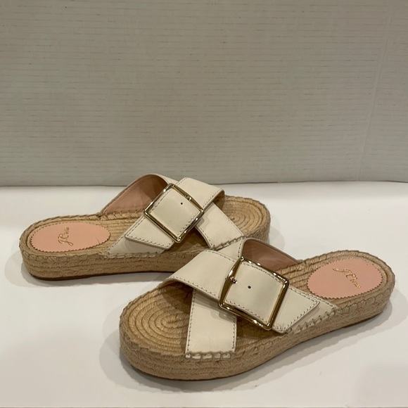 J. Crew Shoes - J. Crew cross-strap espadrilles with buckle 7.5